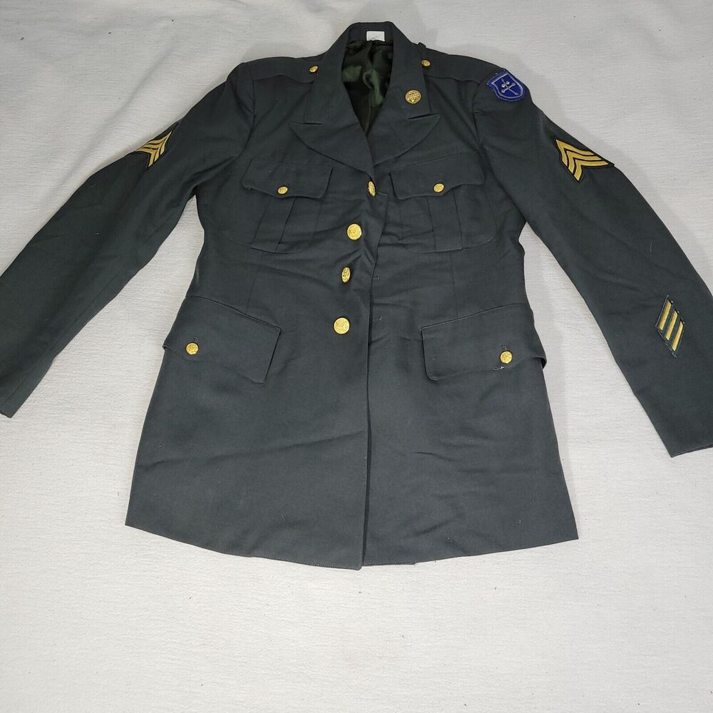 U.S. Army Dark Gray Jacket with Gold Accents - Picture 4 of 16